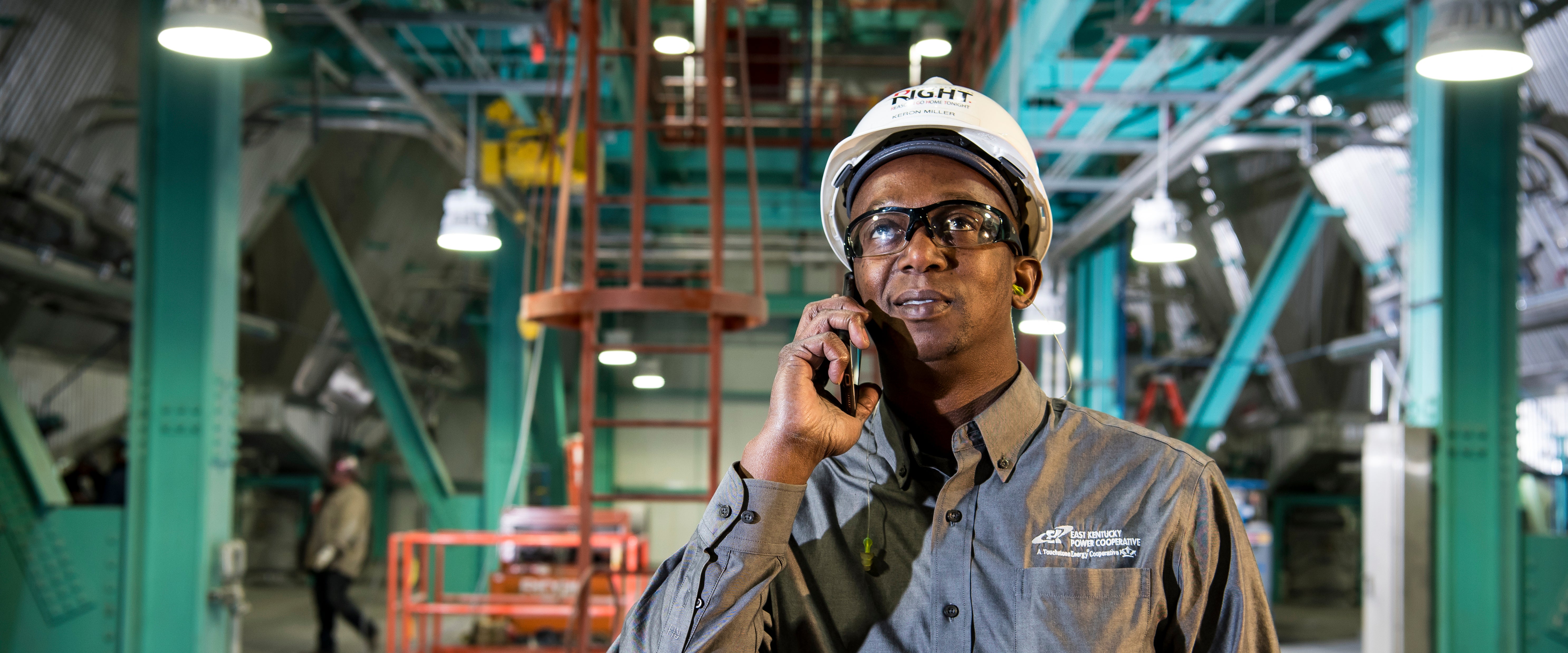 Inside a power plant