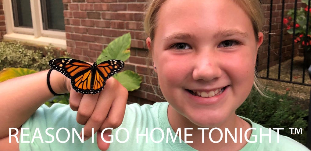 Young Girl and Butterfly